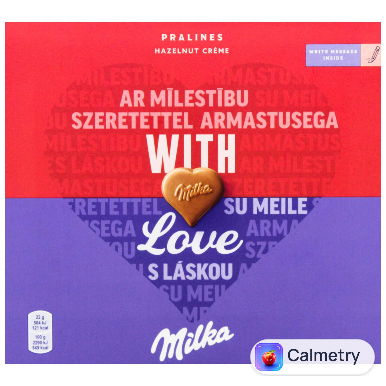 Цукерки Milka шоколадні з горіховою начинкою 110г — фото продукту