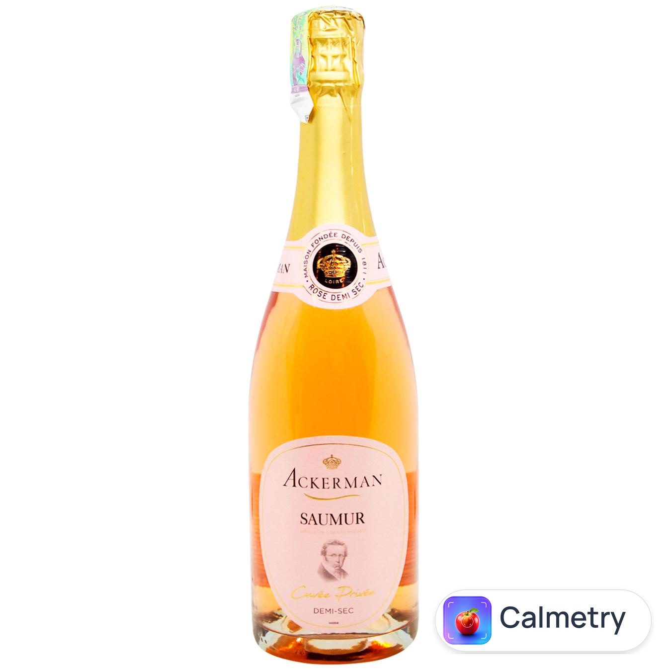 Вино ігристе Ackerman Saumur Cuvee Privee рожеве напівсухе 12% 0,75л
