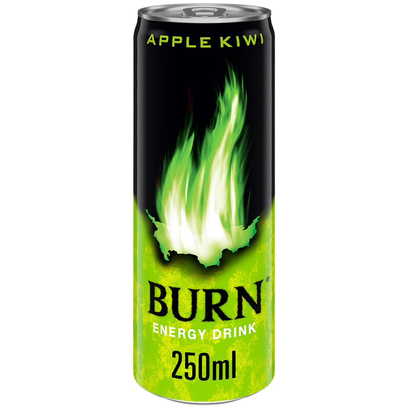 Напій енергетичний Burn Apple Kiwi 250мл — фото продукту