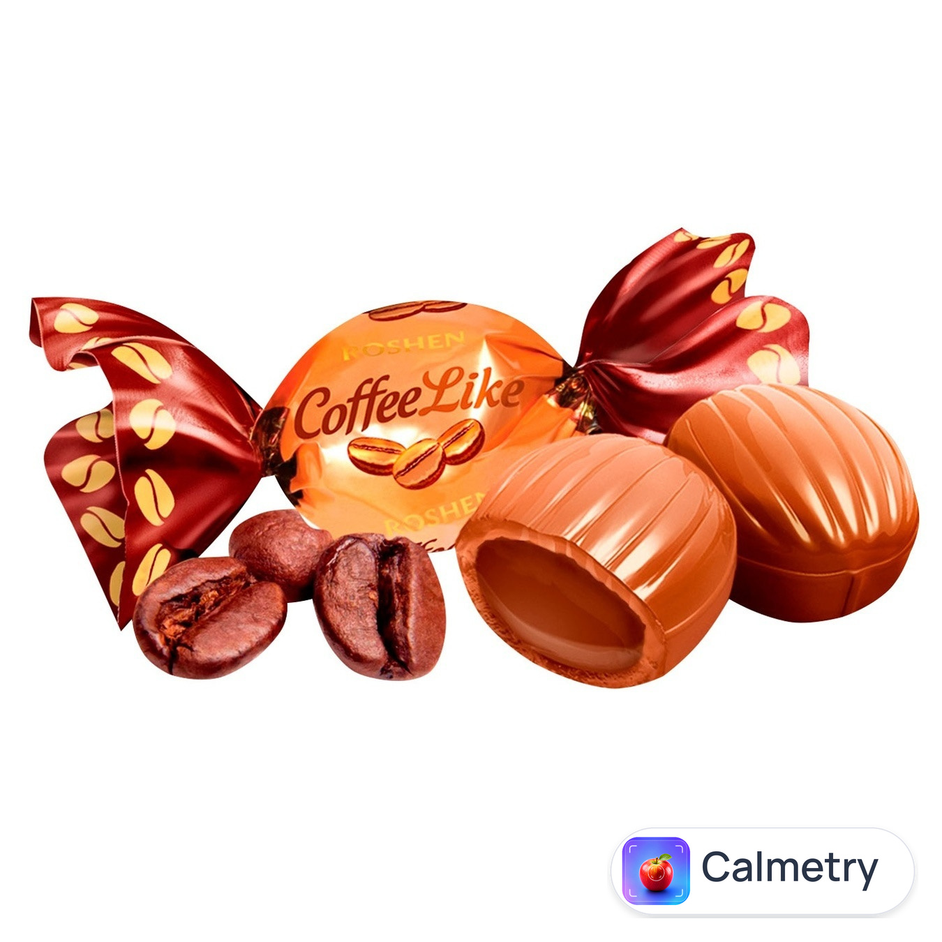 Цукерки Roshen CoffeeLike карамельні з молочно-кавовою начинкою вагові