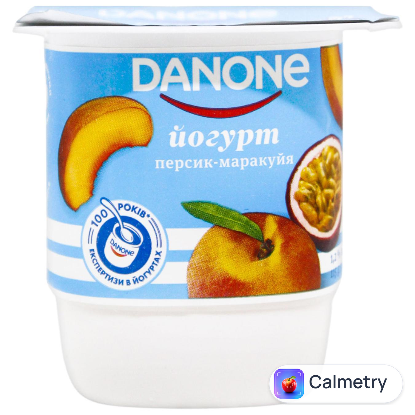 Йогурт Danone персик-маракуйя 1,2% 115г