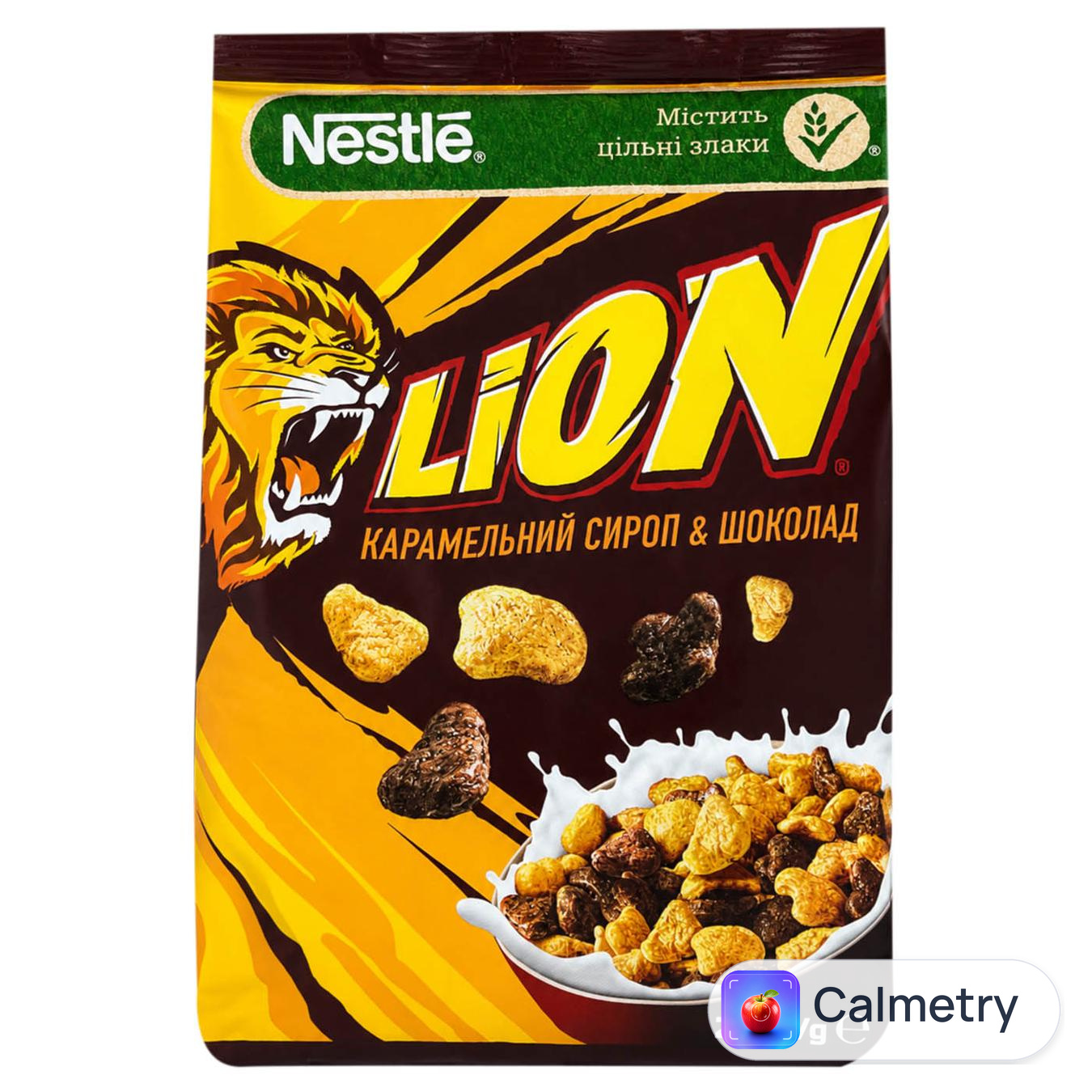 Сніданок сухий NESTLÉ® LION® Карамель і шоколад 210г — фото продукту