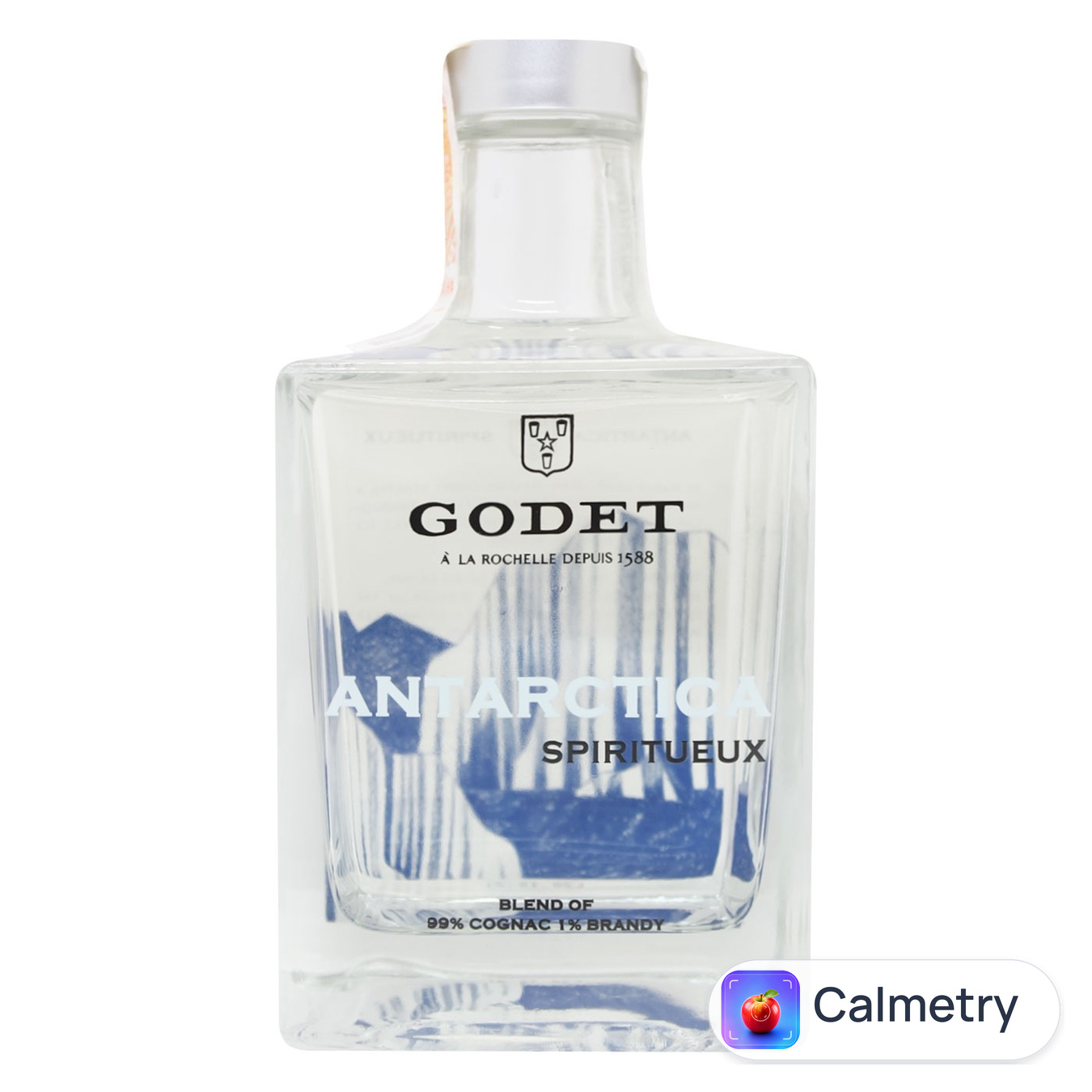 Коньяк Antarctica Godet Icy White зі стаканом 40% 0,5л