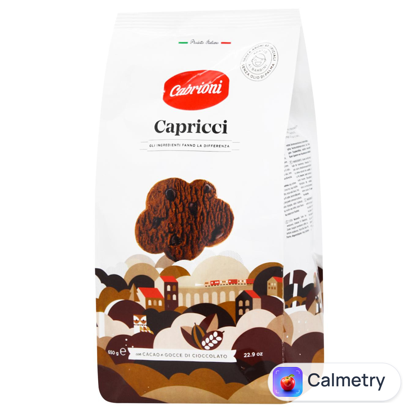 Печиво Cabrioni шоколадне зі шматочками шоколаду 650г