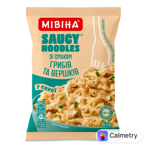 Локшина Мівіна Saucy Noodles смак грибів та вершків