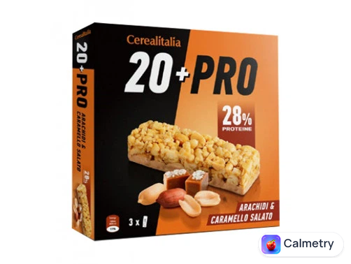 Батончик Зерновий 20+Pro Арахіс & Солона Карамель Cerealitalia 114 г
