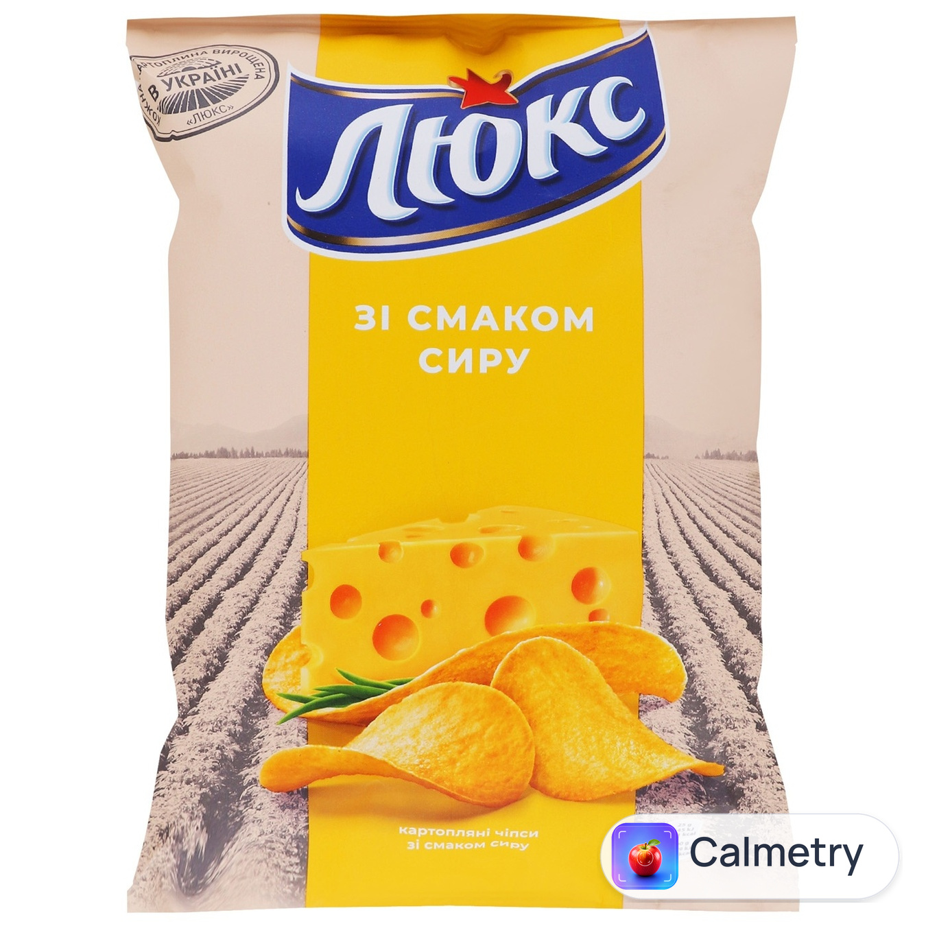 Чипси Люкс картопляні зі смаком сиру 71г