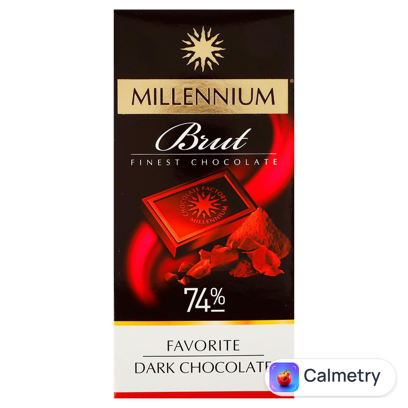 Шоколад чорний Millennium Favorite Brut 74% 100г — фото продукту