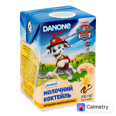 Коктейль молочний Danone «ДанКолекція» вершки-ваніль 2,5%, 212г