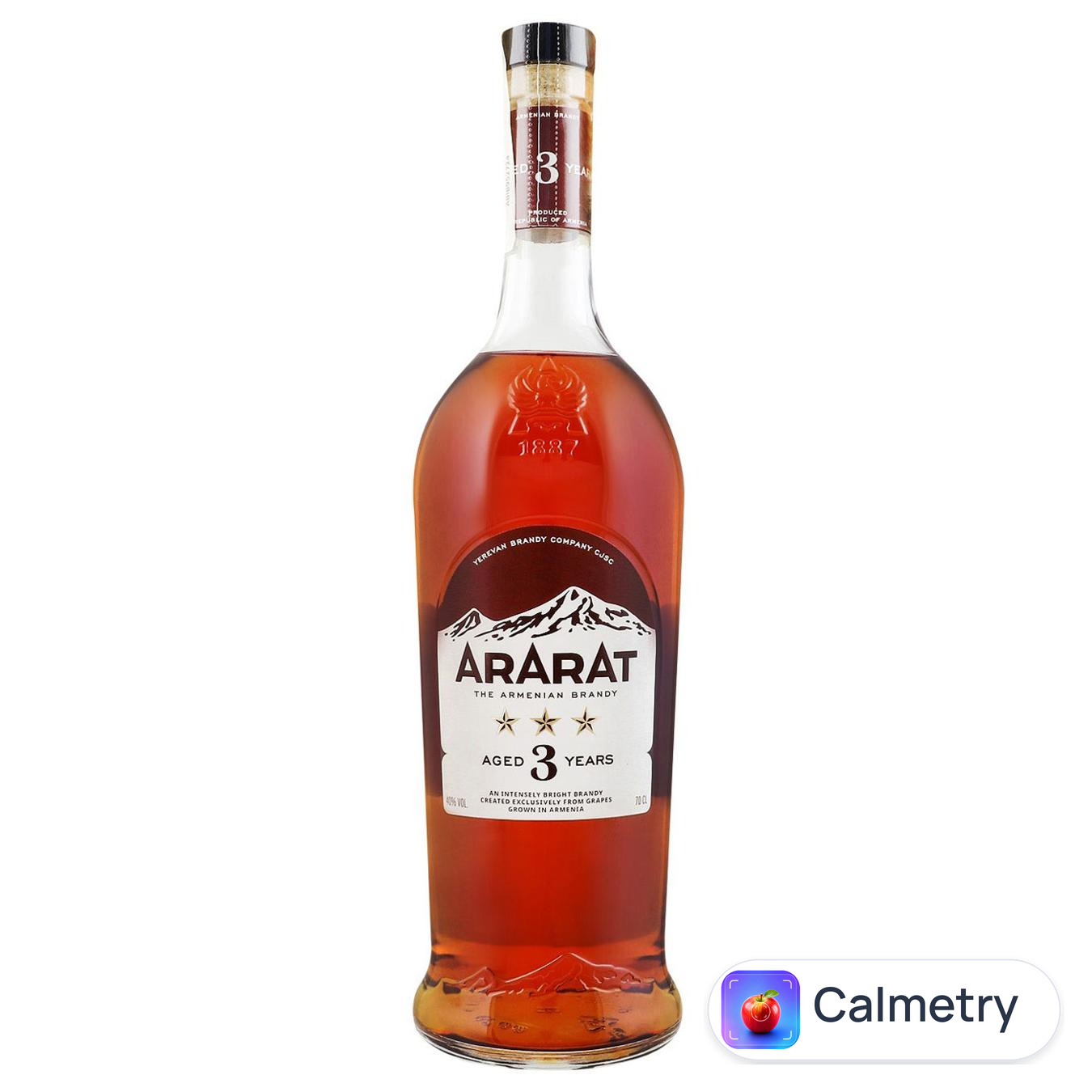 Бренді Ararat 3 роки 40% 0,7л