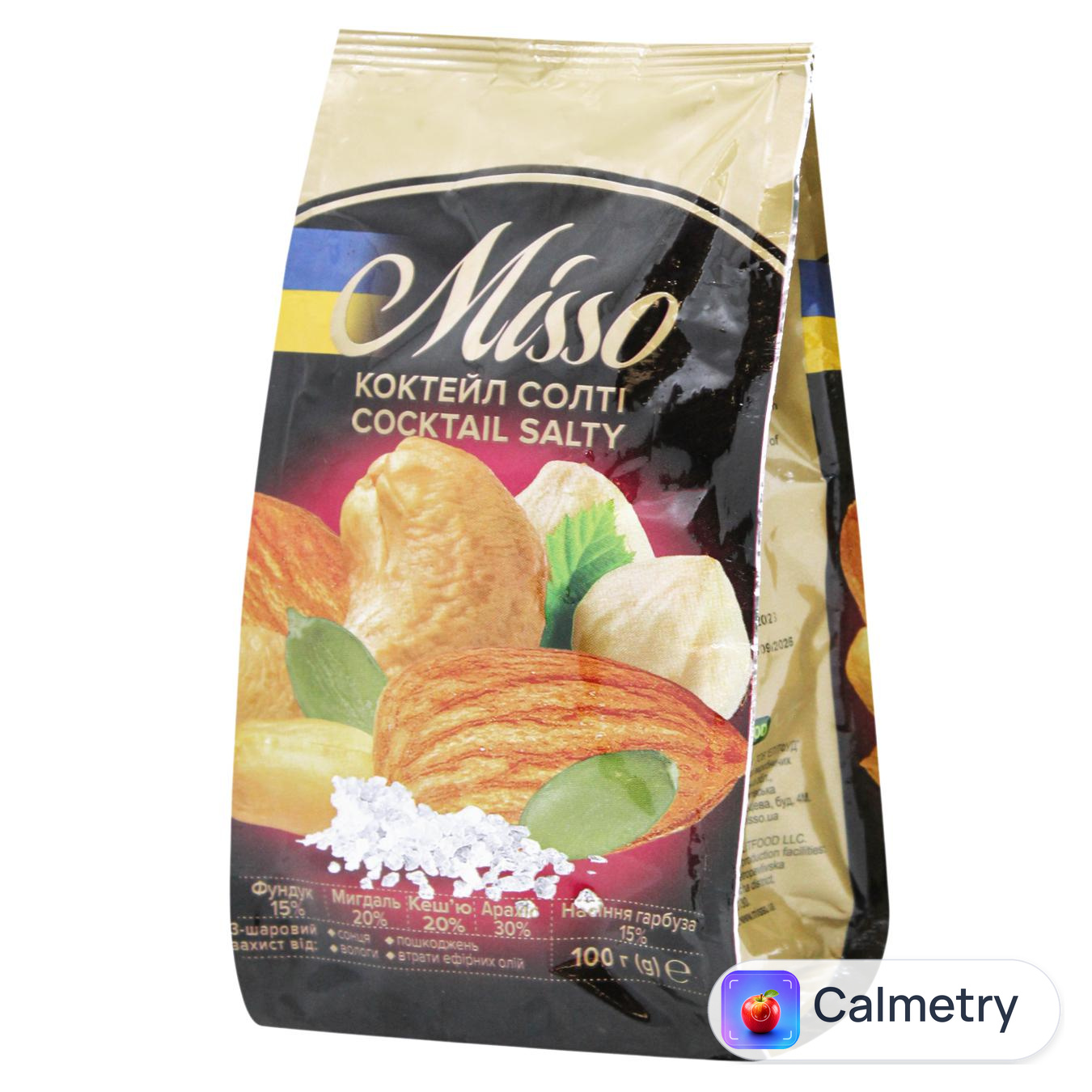 Суміш горіхів Misso Коктейл солті 100г — фото продукту