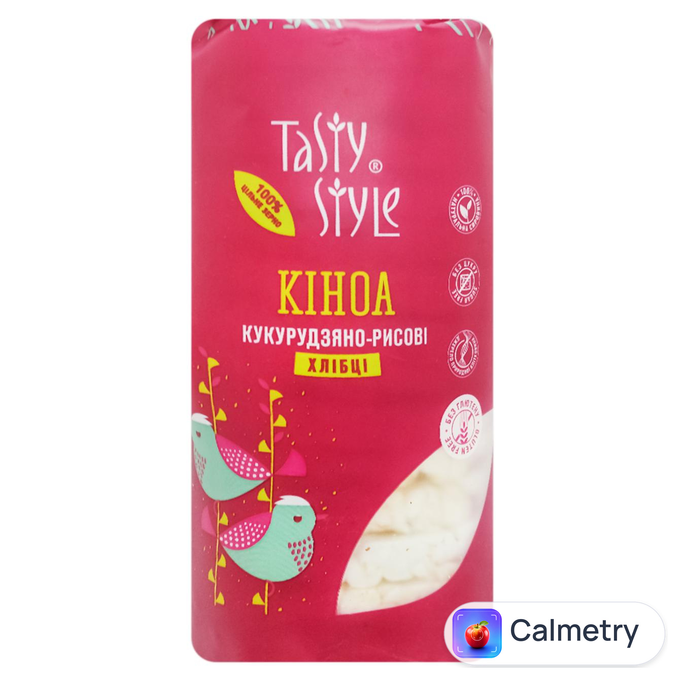 Хлібці Tasty Style Кіноа кукурудзяно-рисові 100г — фото продукту