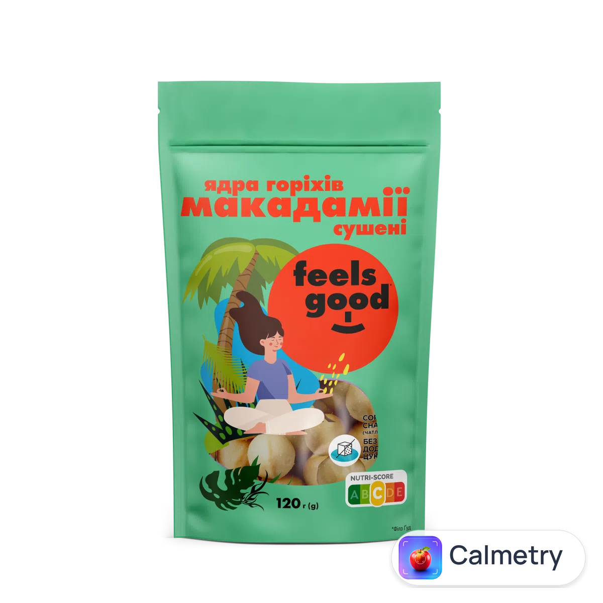 Ядра Feels good горіхів Макадамії сушені 120г