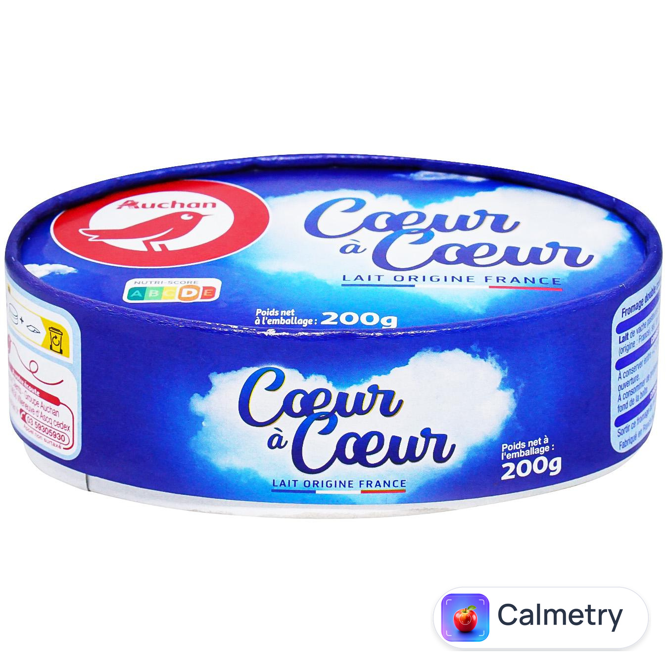 Сир Auchan Від серця до серця 33% 200г