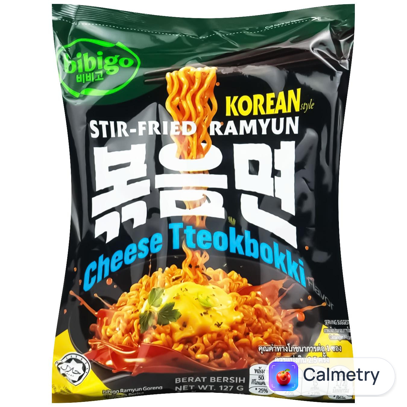 Локшина Bibigo Стір-фрай Рамен Cheese Tteokbokki зі смаком сиру 127г