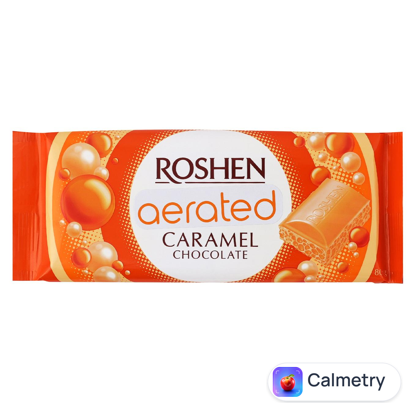 Шоколад білий Roshen пористий карамель 80г