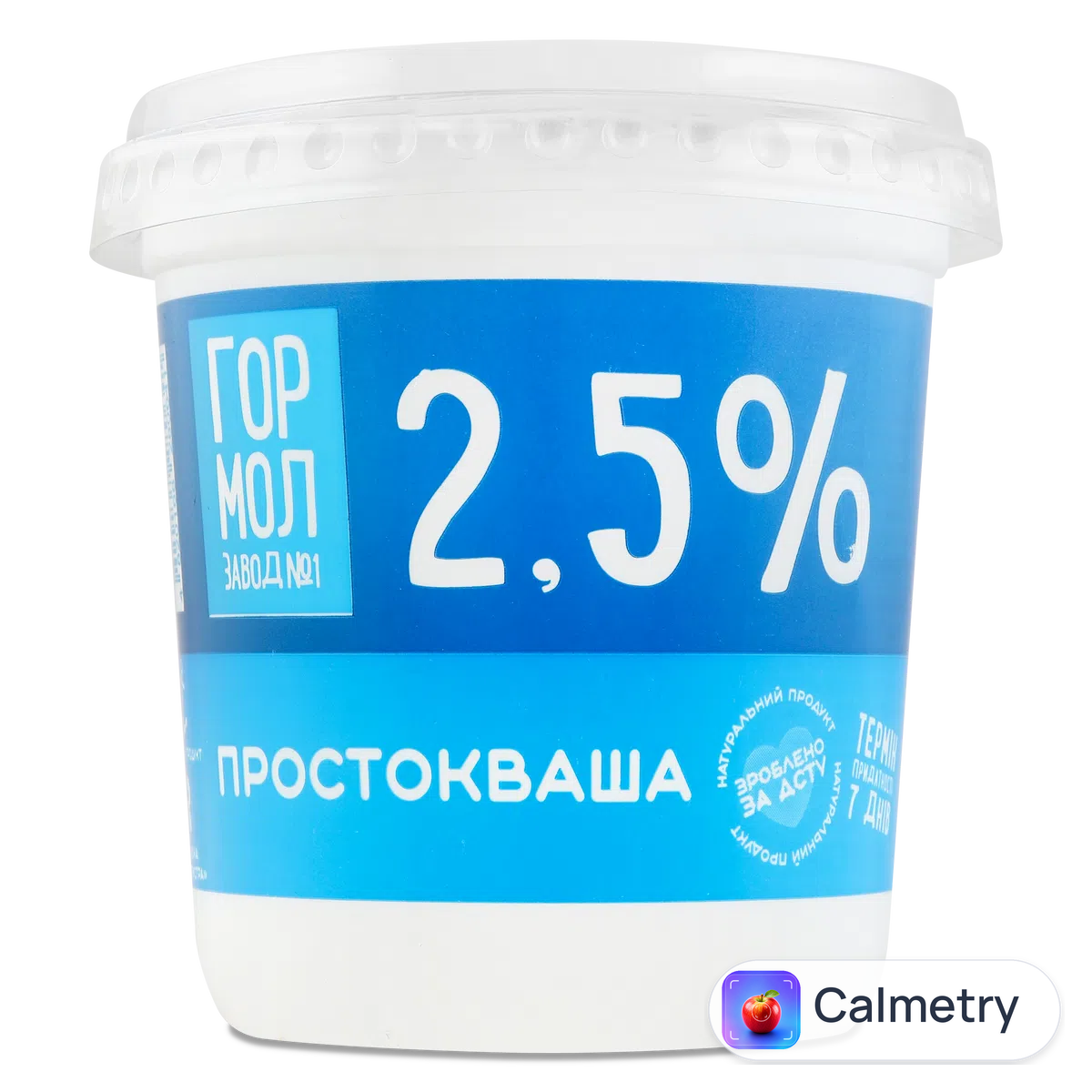 Простокваша Міськмолзавод №1 2,5% 350г