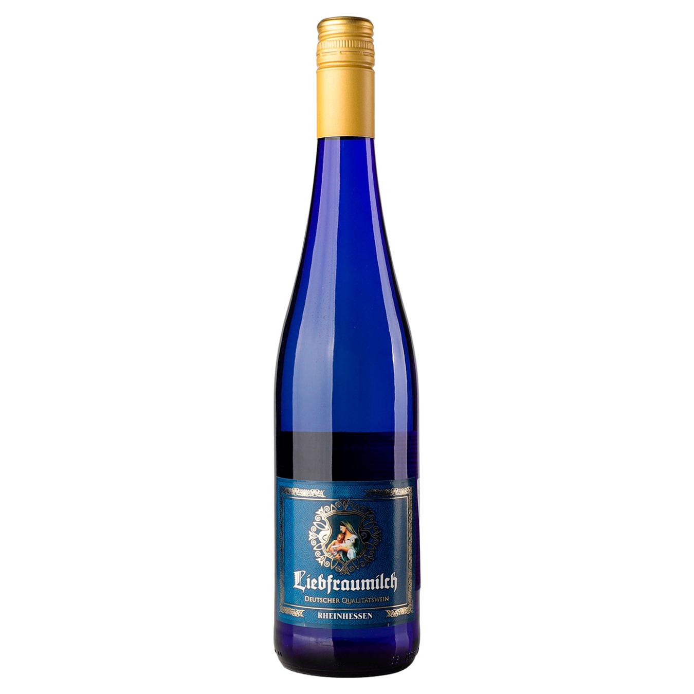 Вино St.Ursula Liebfraumilch Rheinhessen QbA біле напівсолодке 9,5% 0,75л — фото продукту