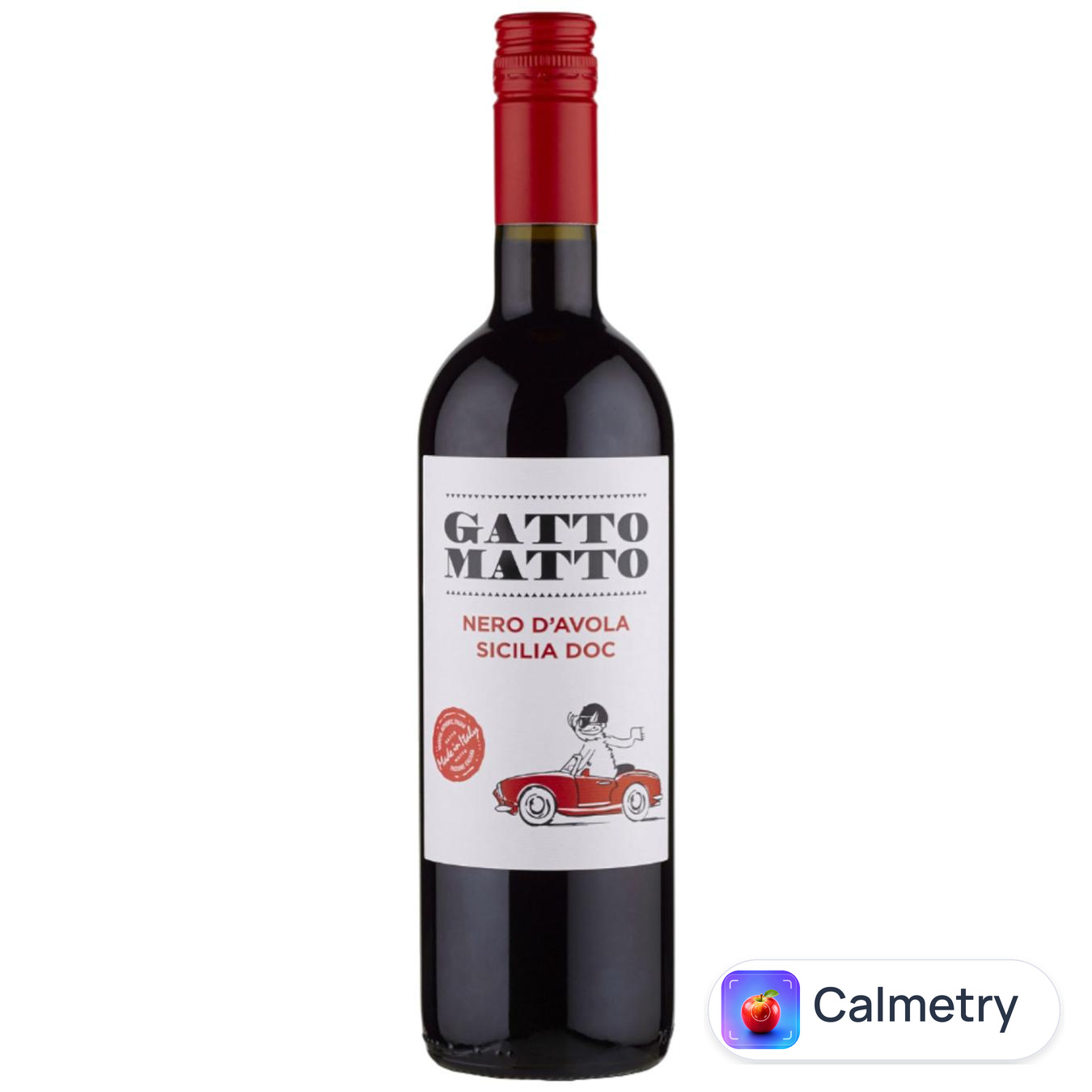 Вино Gatto Matto Nero d'Avola червоне сухе 12,5% 0,75л