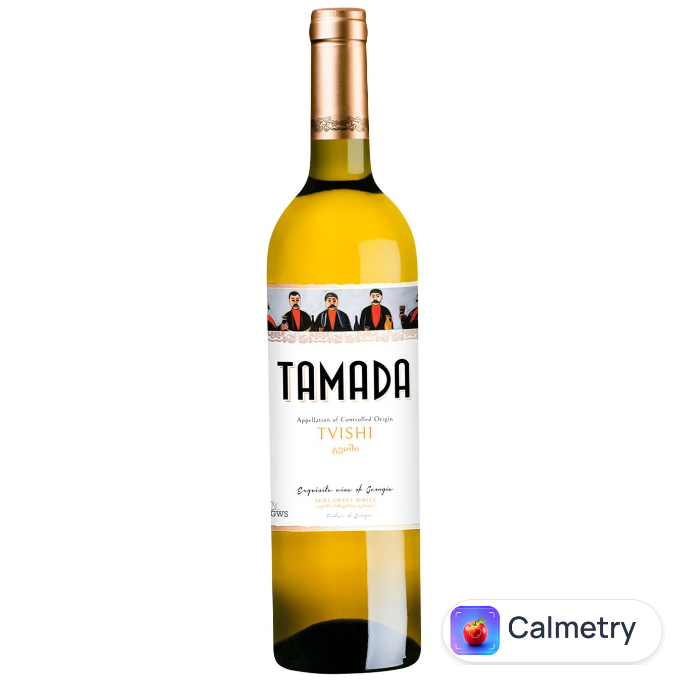 Вино Tamada Tvishi біле напівсолодке 11,5% 0,75л