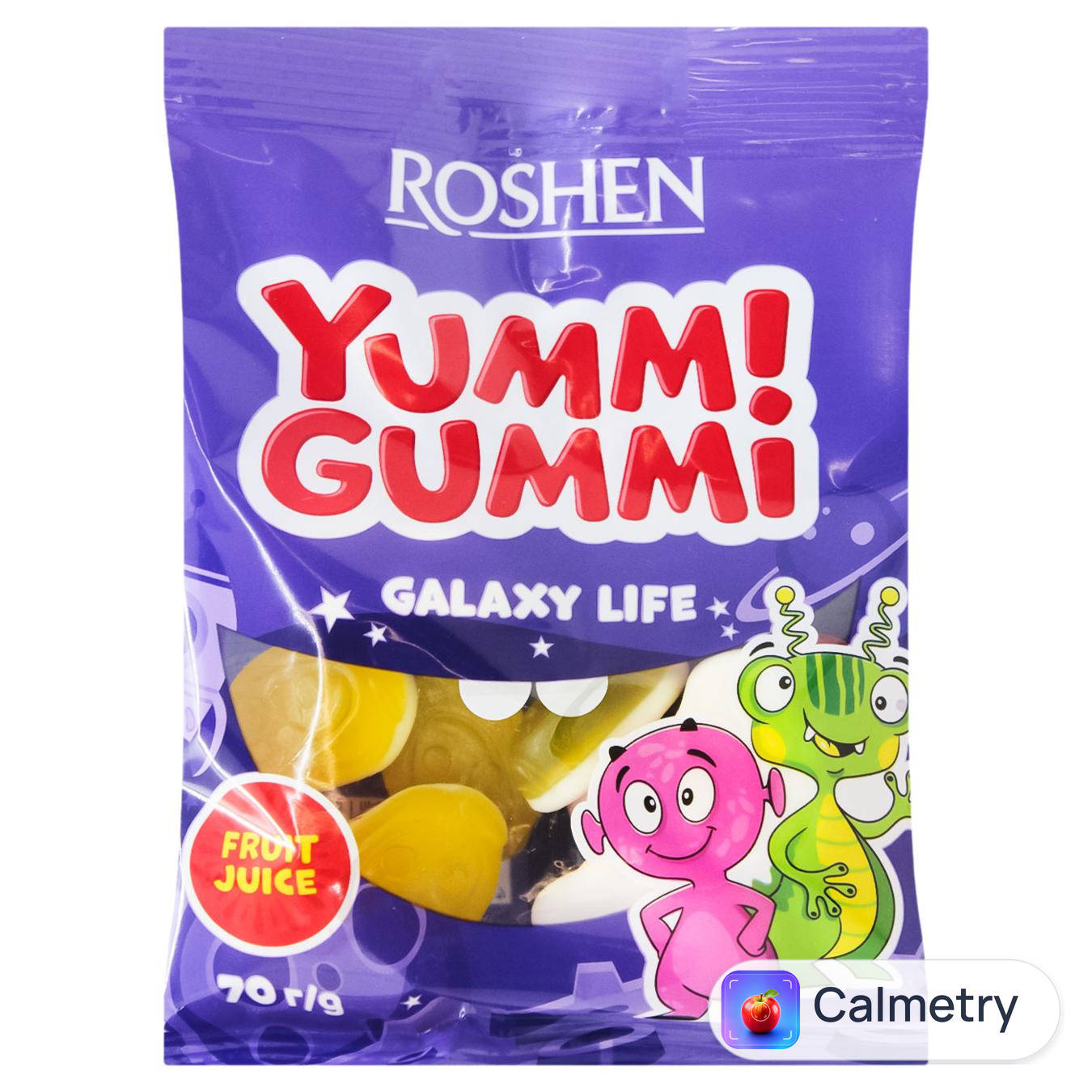 Цукерки Roshen Yummi Gummi Galaxy Life 70г — фото продукту