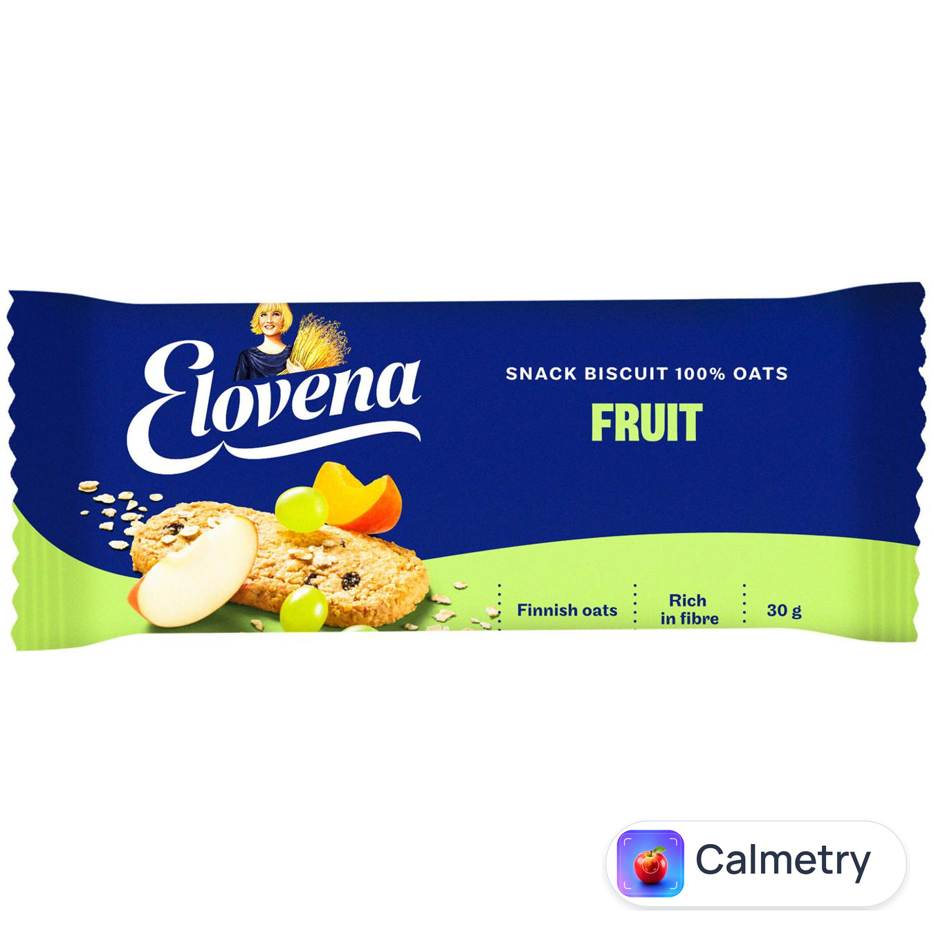 Галета Elovena вівсяна з фруктами 30г — фото продукту