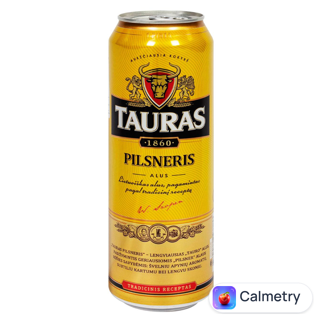 Пиво Tauras Pilsneris світле 4,6% 0,5л