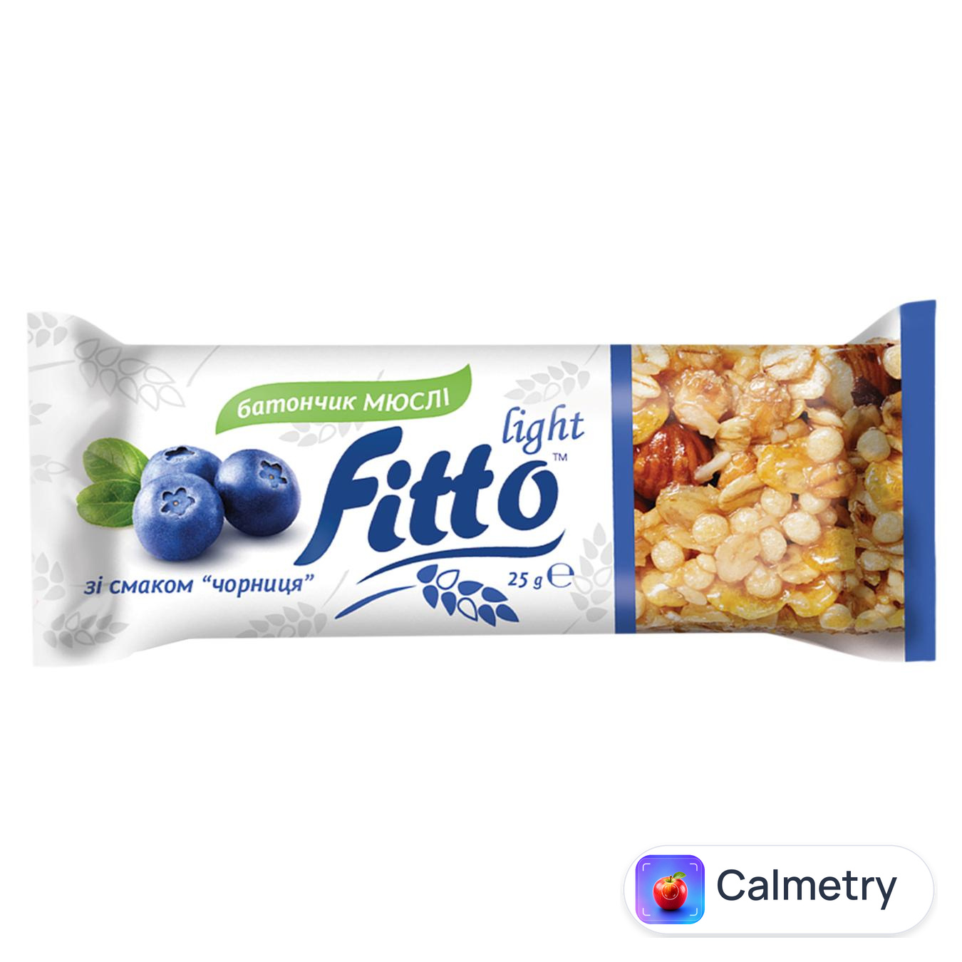 Батончик-мюслі Fitto Light зі смаком чорниці 25г