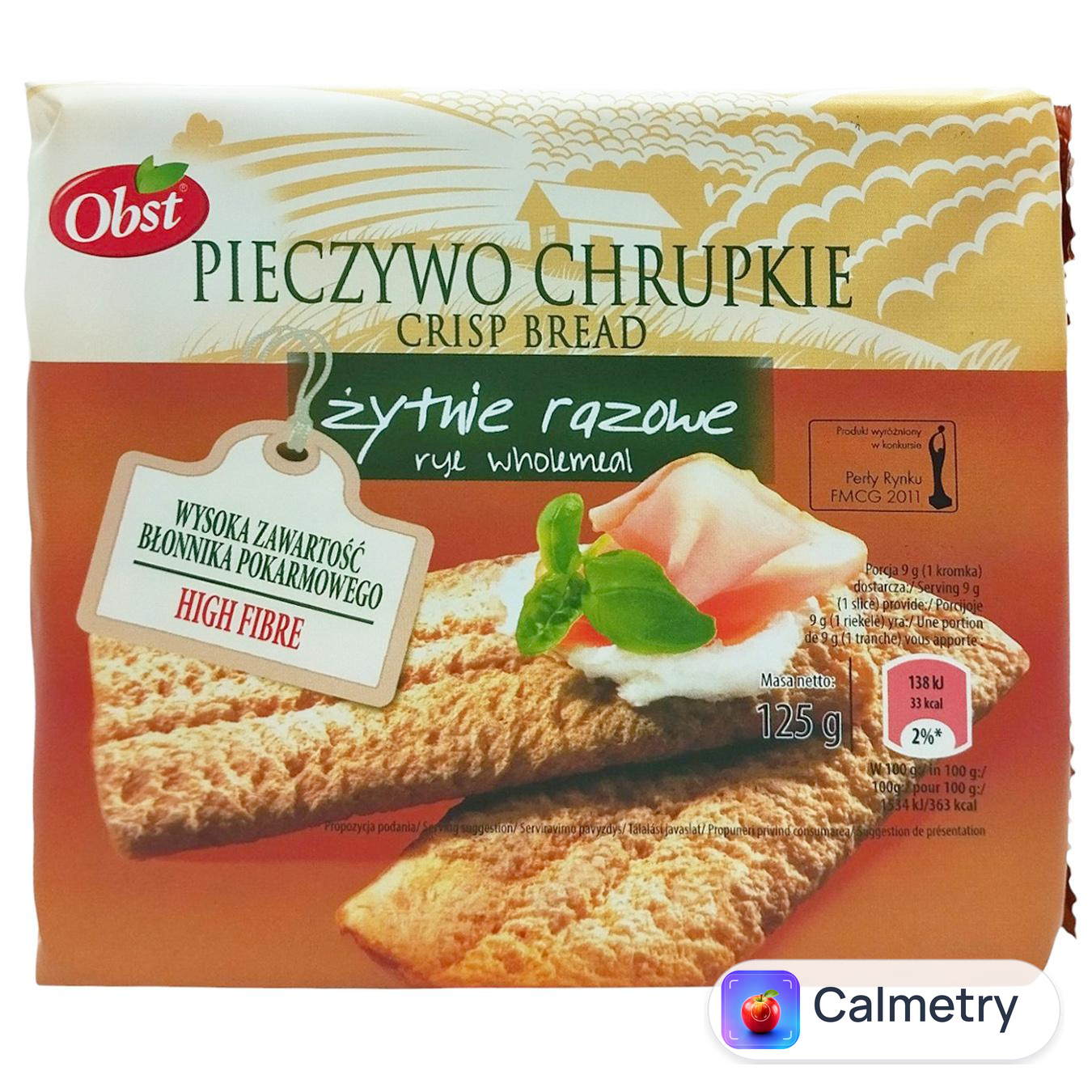Хлібці Obst житні 125г