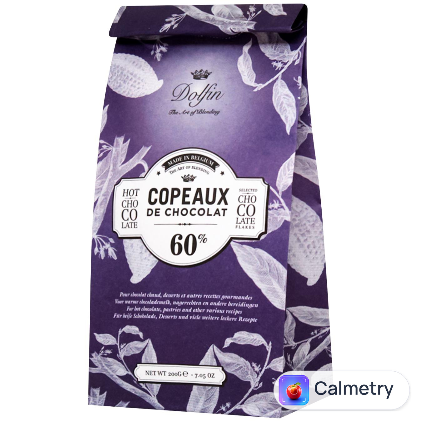 Шоколад чорний Dolfin Стружка 60% 200г