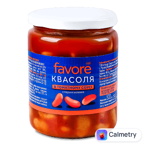 Квасоля Favore в томатному соусі, 500г