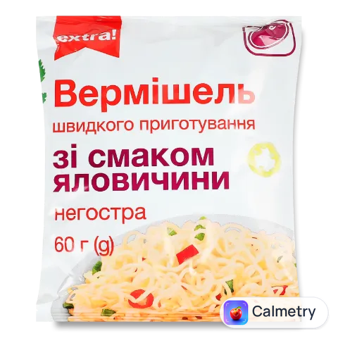 Вермішель Extra! швид приг смак яловичини негостра