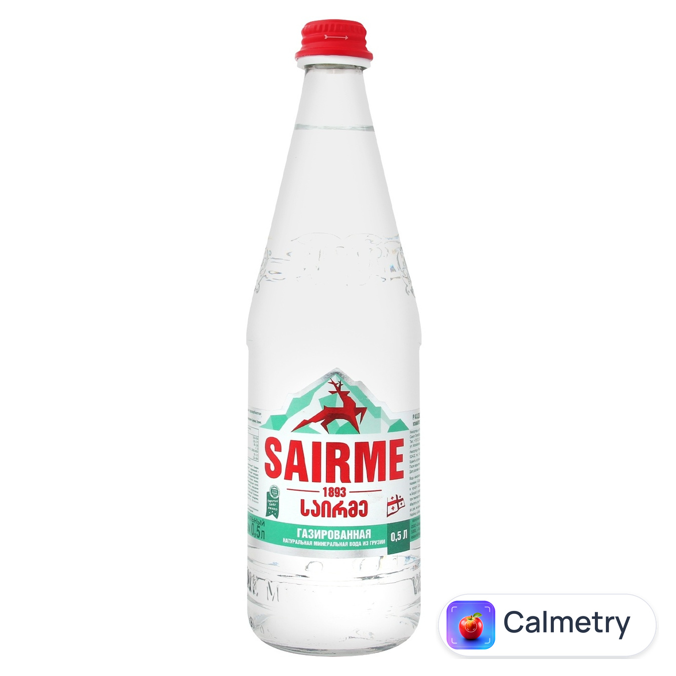 Вода газована Sairme мінеральна 0,5л