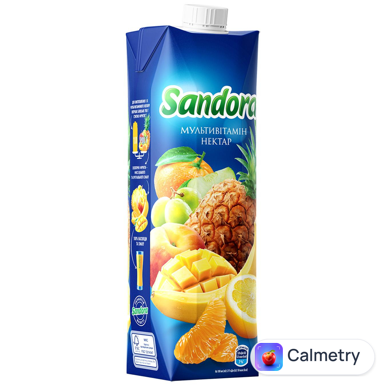 Нектар Sandora мультивітамінний 0,95л — фото продукту