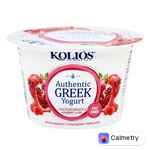 Йогурт Kolios Артизанський грецький з малиною та гранатом 0% 150г