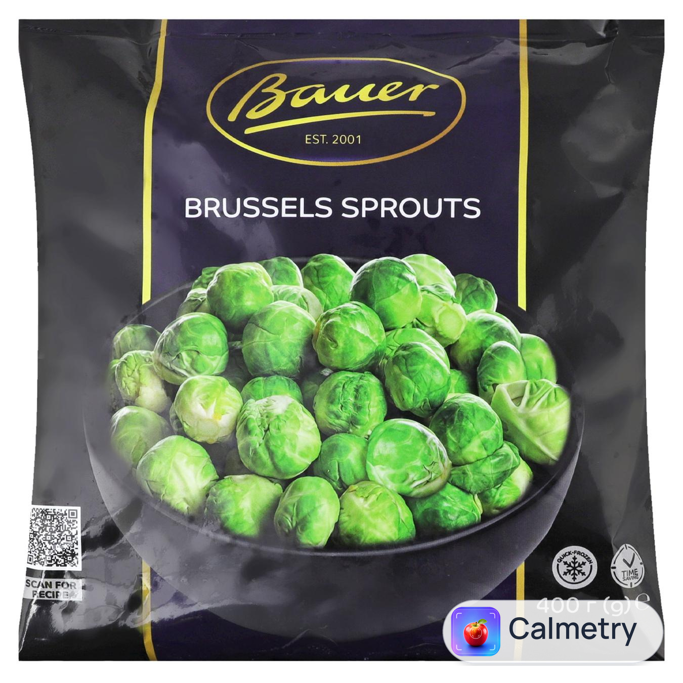 Капуста брюссельська Bauer заморожена 400г — фото продукту