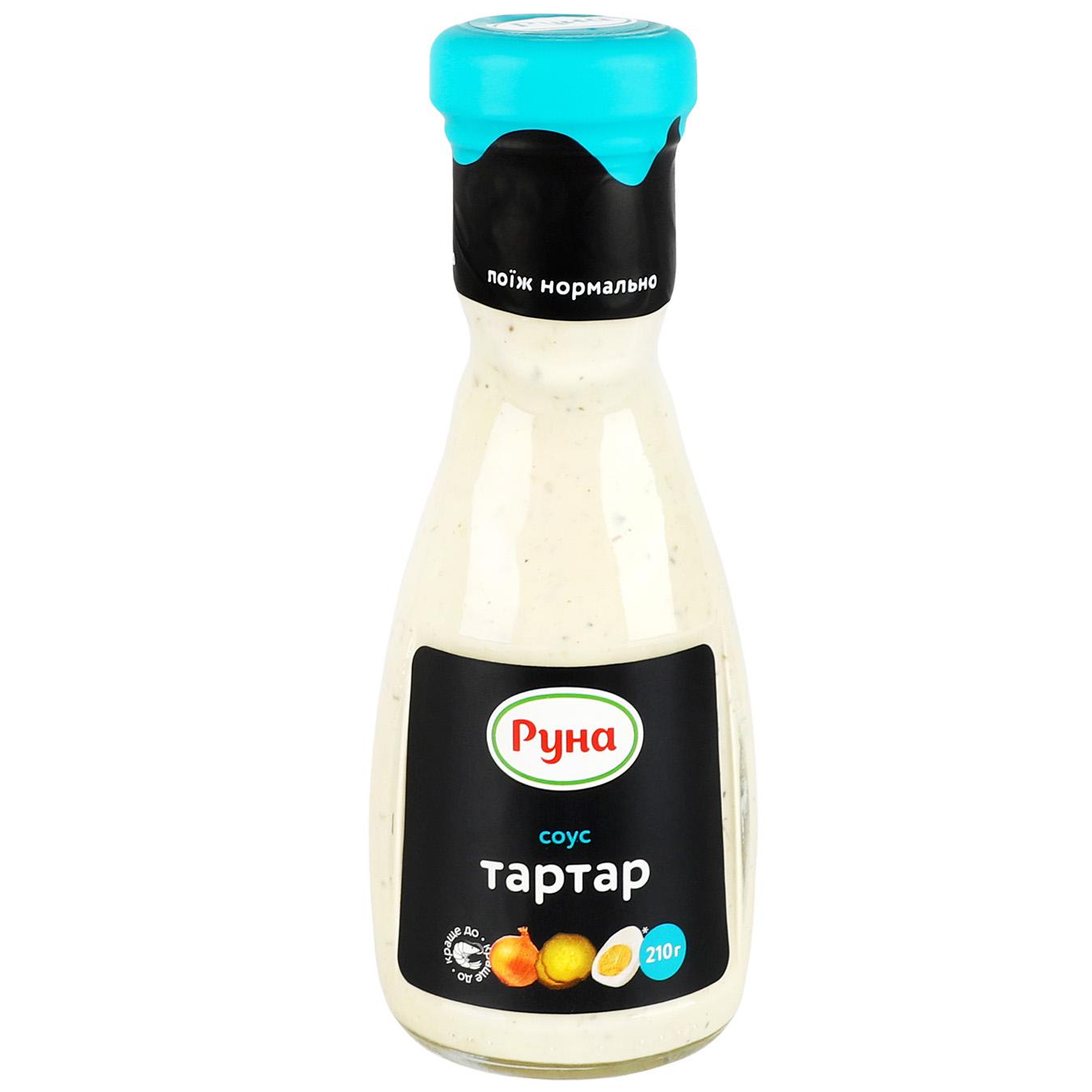 Майонезний соус Руна Тартар 210г — фото продукту