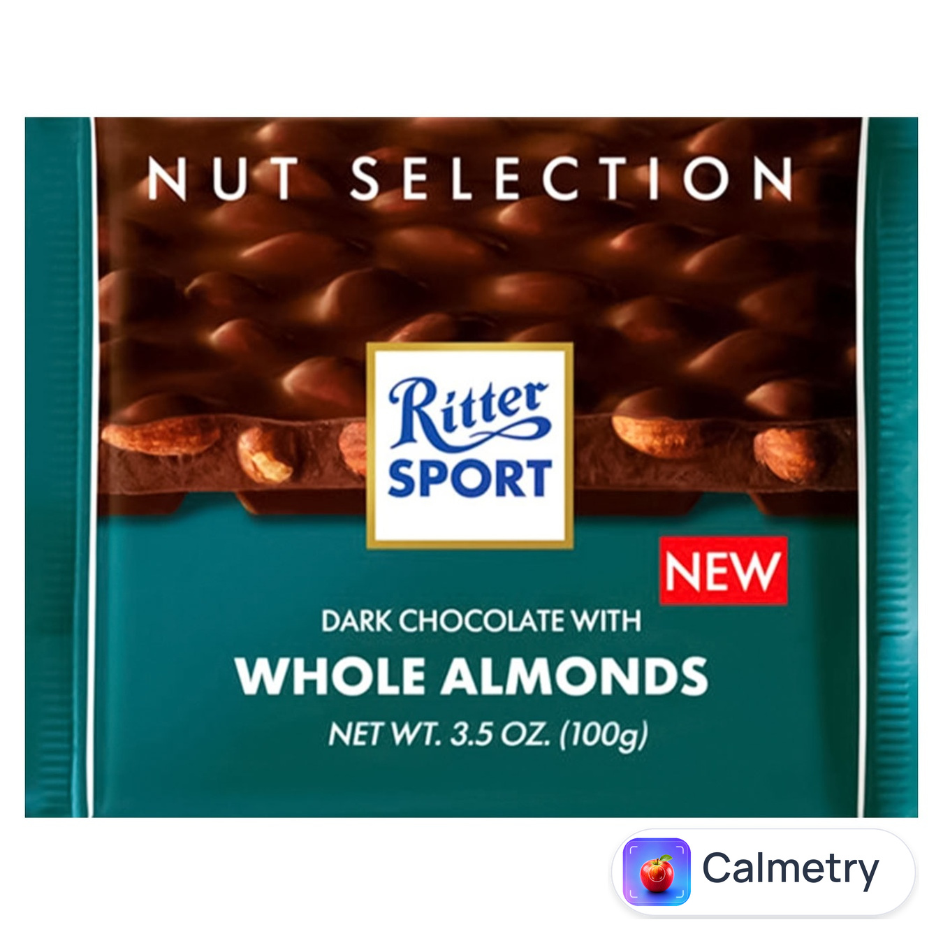 Шоколад чорний Ritter Sport з цілим мигдалем 100г