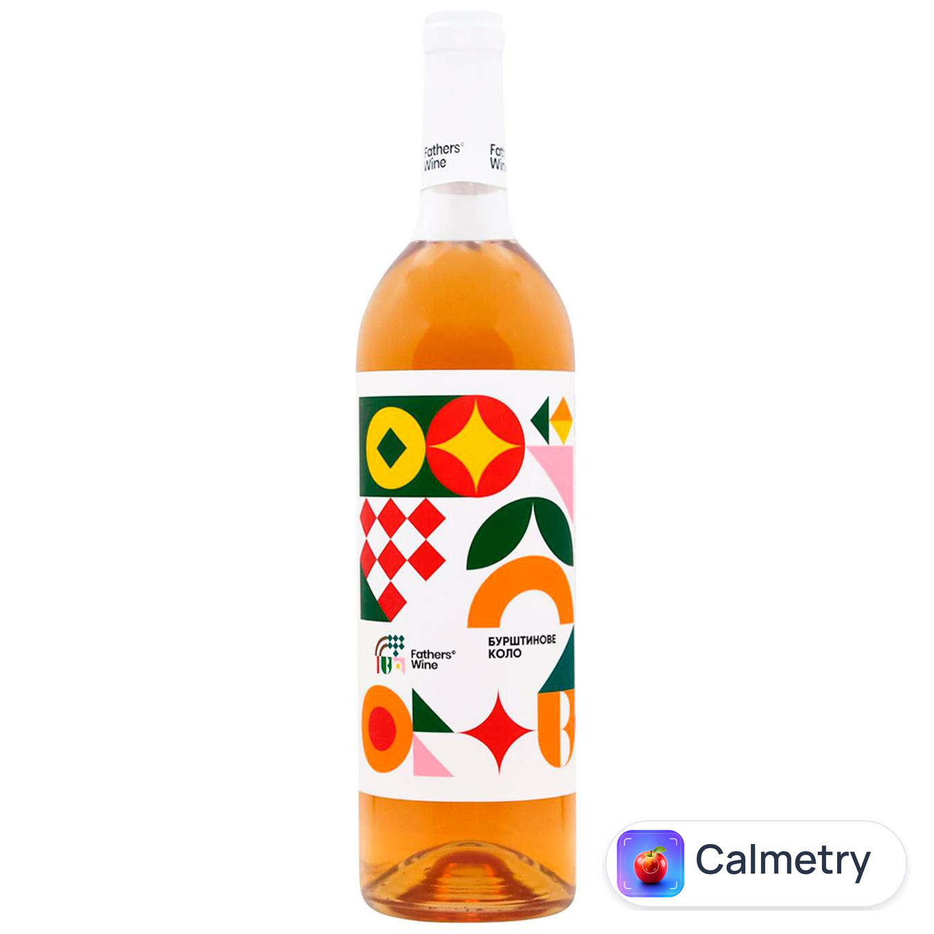 Вино Father's Wine Бурштинове коло біле сухе 12,8% 0,75л