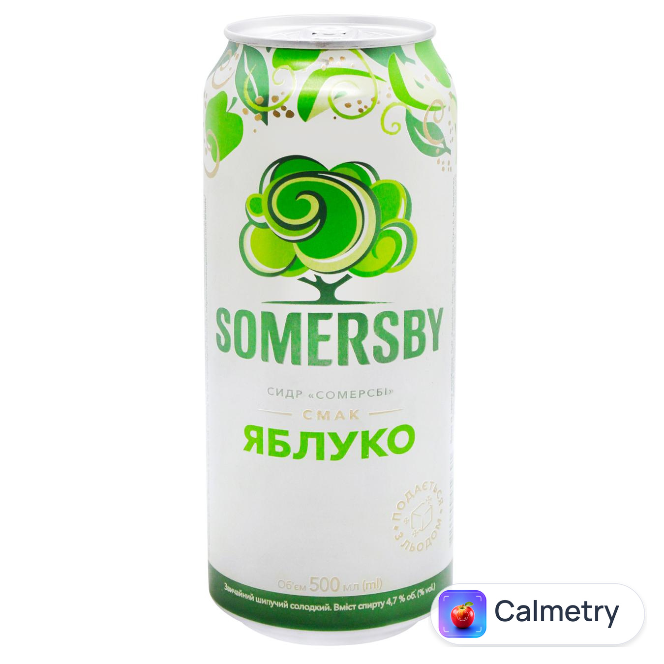 Сидр Somersby Яблуко 4,7% 0,5л — фото продукту