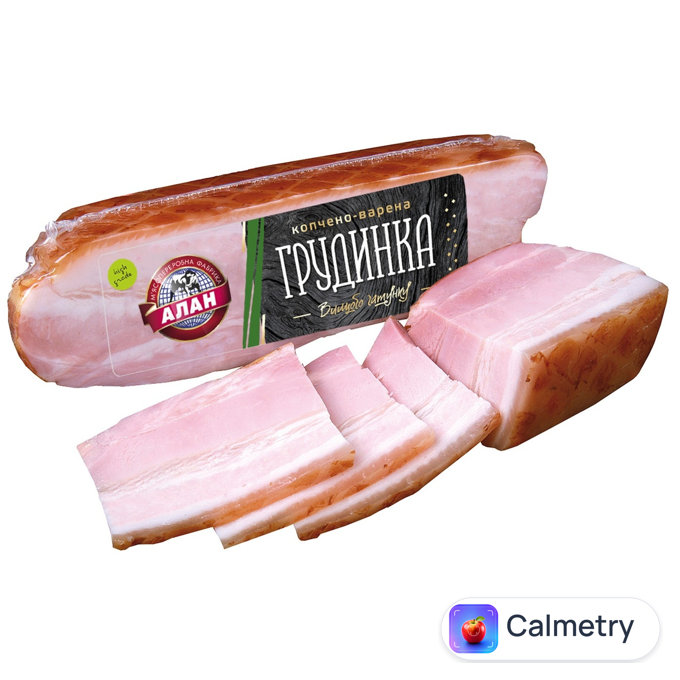 Грудинка Алан копчено-варена вищий сорт
