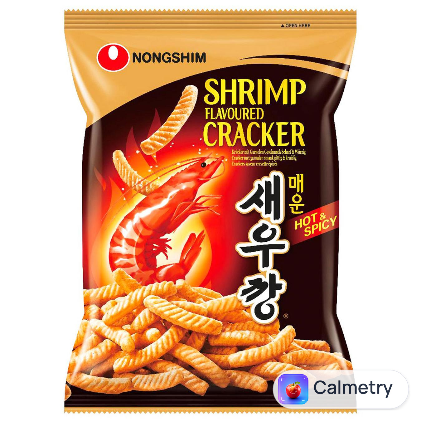 Крекер Nongshim Hot&Spicy зі смаком креветок гострі 75г