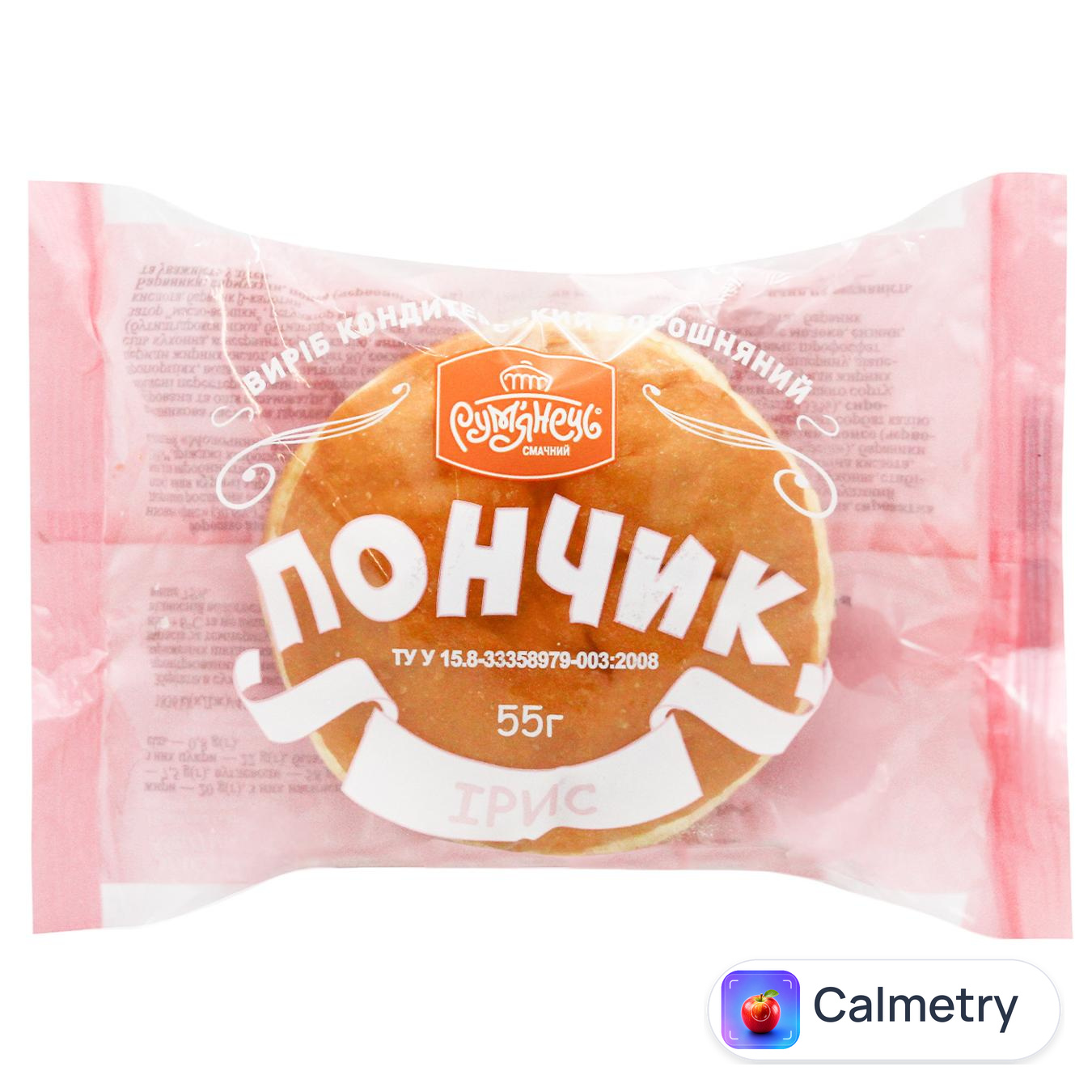 Пончик Рум'янець з наповнювачем Ірис 55г — фото продукту