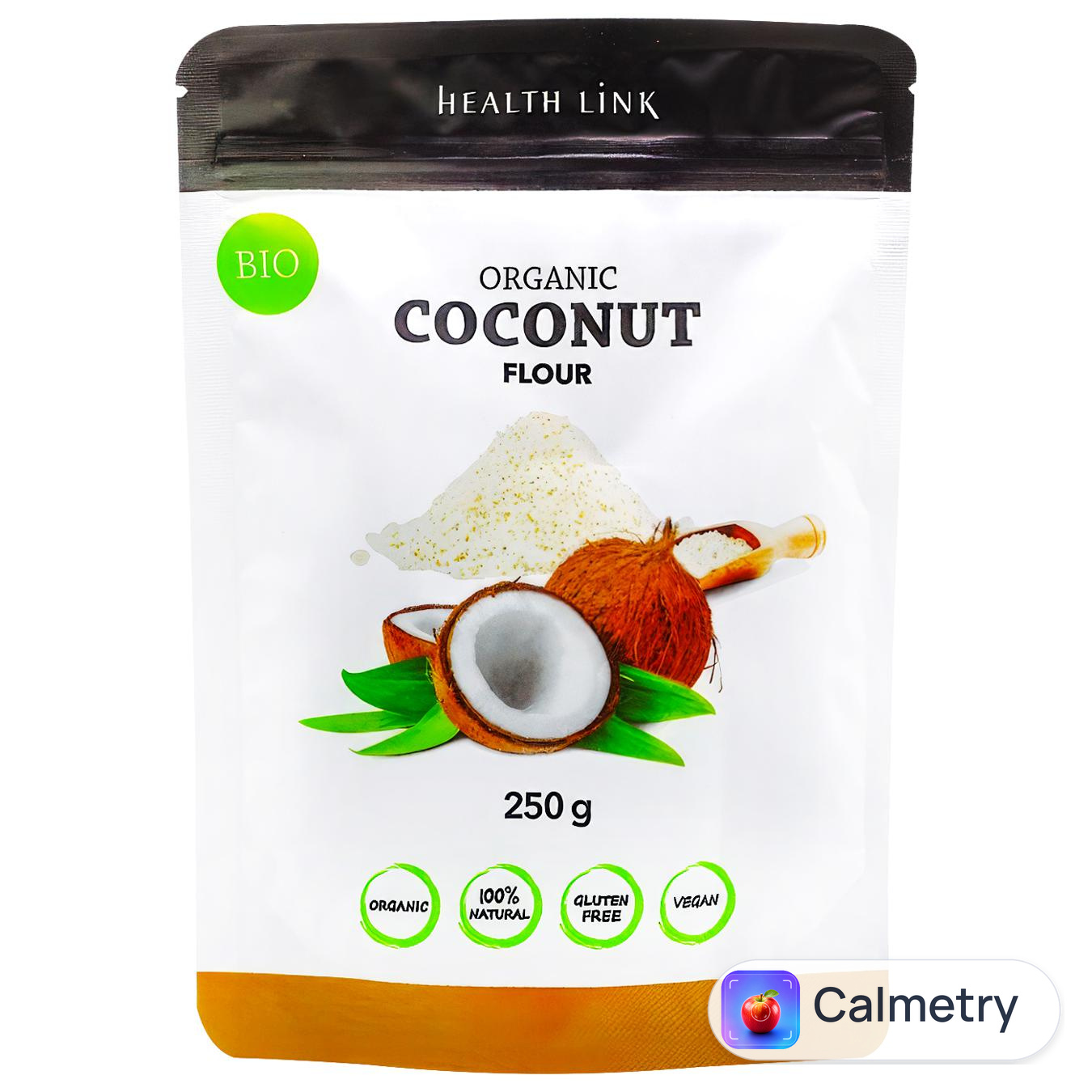 Борошно кокосове Health Link органічне 250г