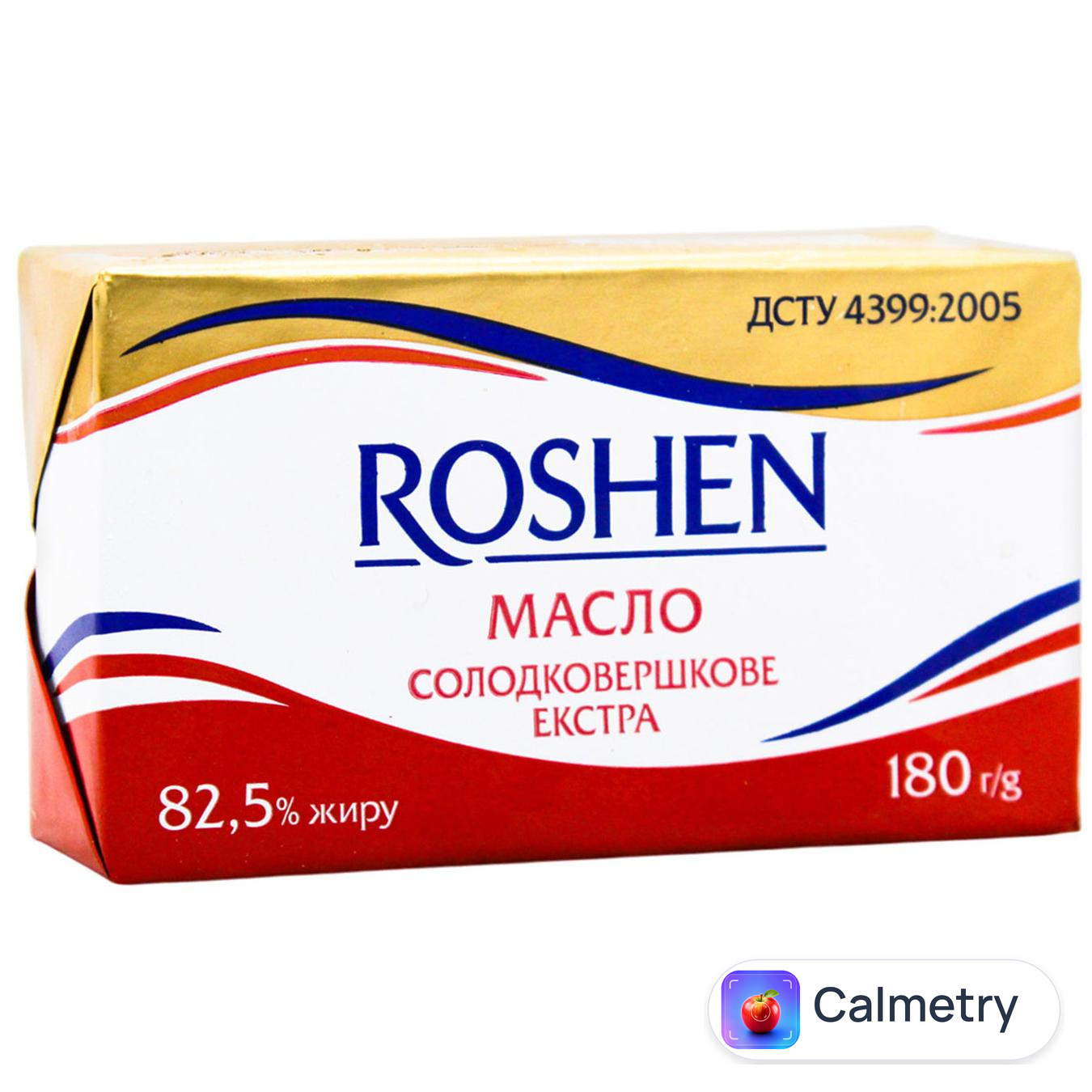Масло Roshen Селянське солодковершкове 82,5% 180г — фото продукту