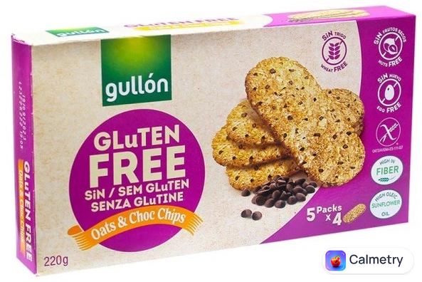 Печиво Gullon Sin Gluten Desayuno Choc-chips Вівсяне Без глютену 220 г