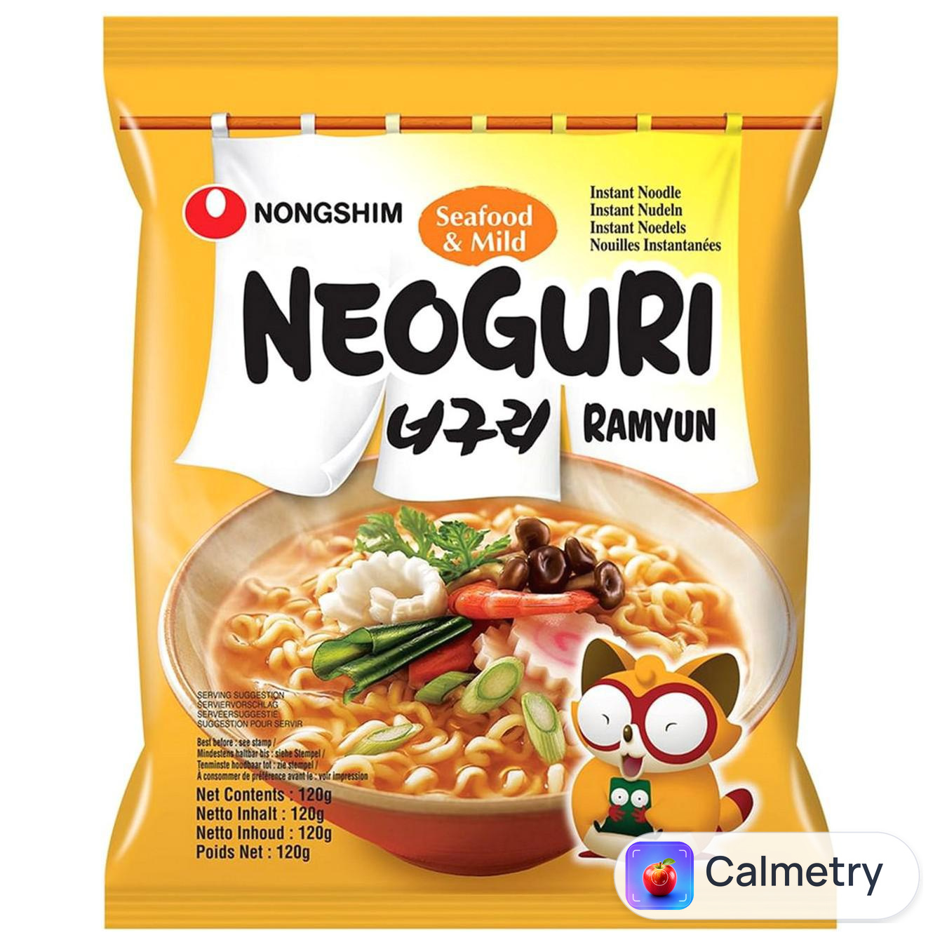 Лапша Nongshim з морепродуктами середньогостра 120г