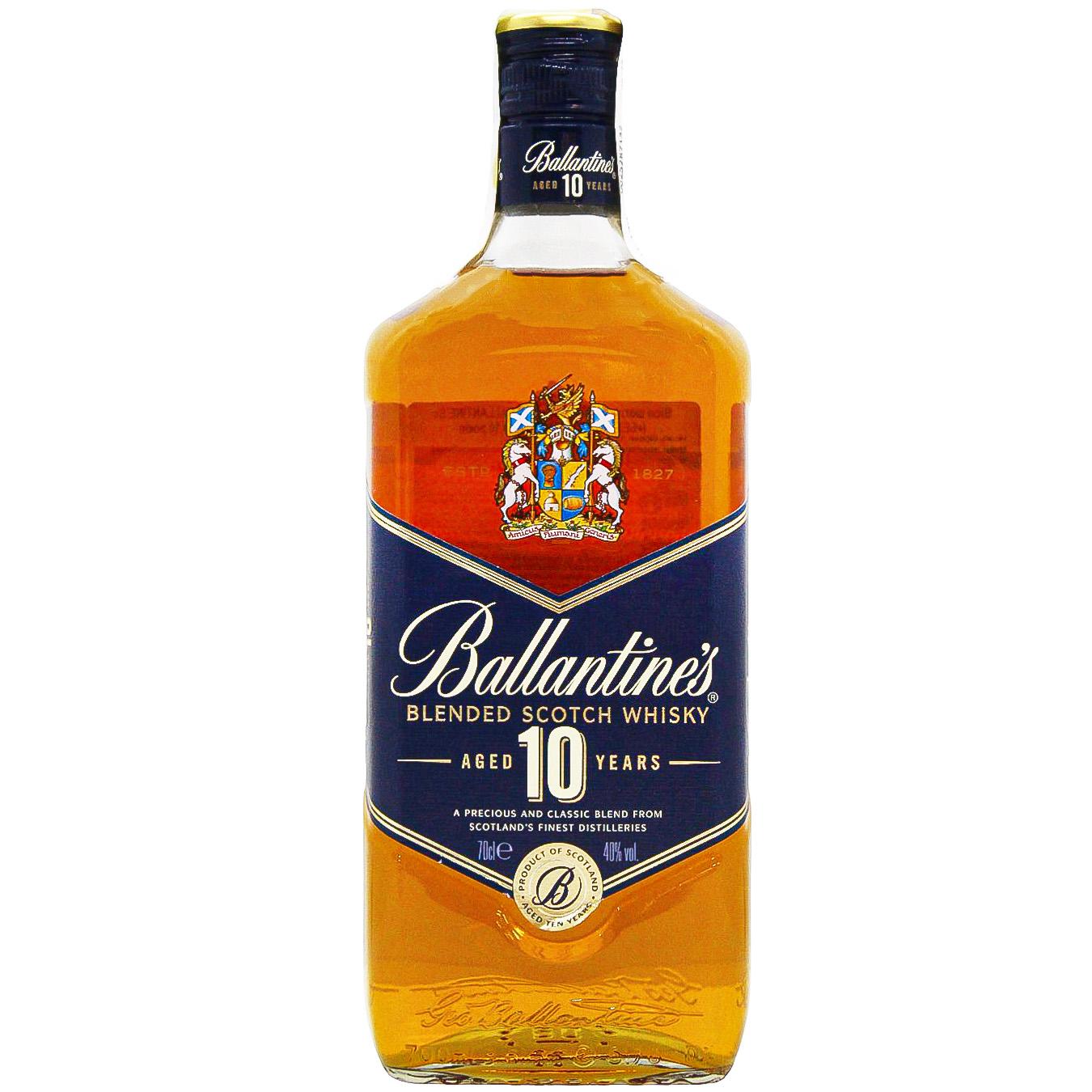Віскі Ballantine's 10 років 40% 0,7л — фото продукту