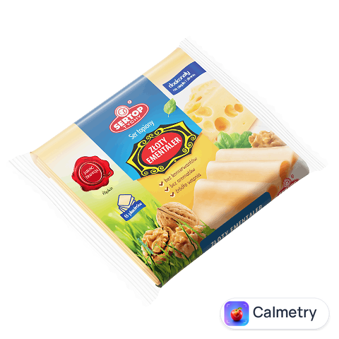 Сир плавлений Sertop Золотий Ементаль у пласт 20%, 130г