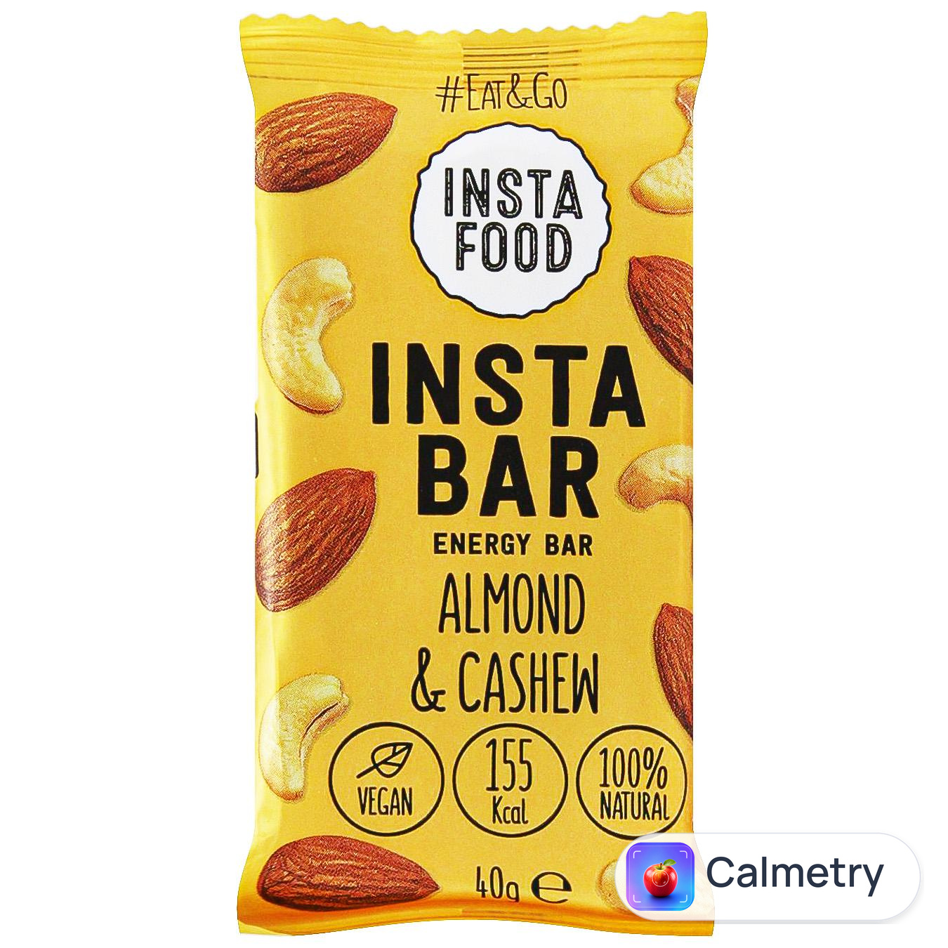 Батончик енергетичний Insta Food мигдаль кеш'ю 40г